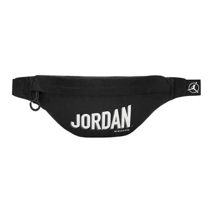 Jordan Polyester One Shoulder Crossbody Fanny Pack Regular Unisex Black