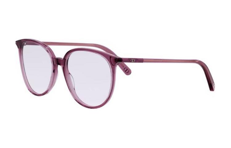 DIOR Acetate Irregular Shape Sunglasses Women's Purple