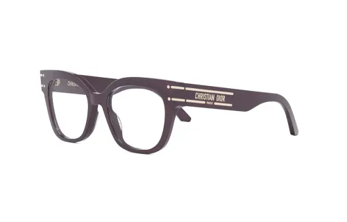 DIOR Acetate Irregular Shape Eyeglass Frames Unisex Blue