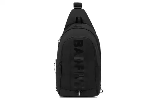 Li Ning Badfive Polyester One Shoulder Crossbody Sling Bag Regular Unisex Black