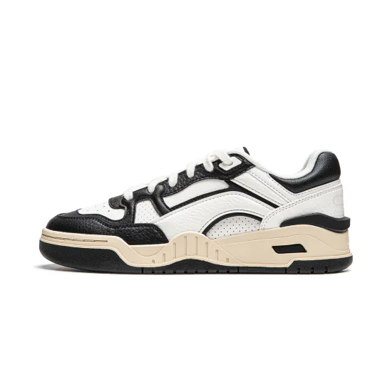 LINING Moon White 2.0 Skateboard Shoes Women's Low-Top White Black
