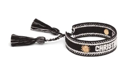 DIOR Metal Bracelets Women's Black White