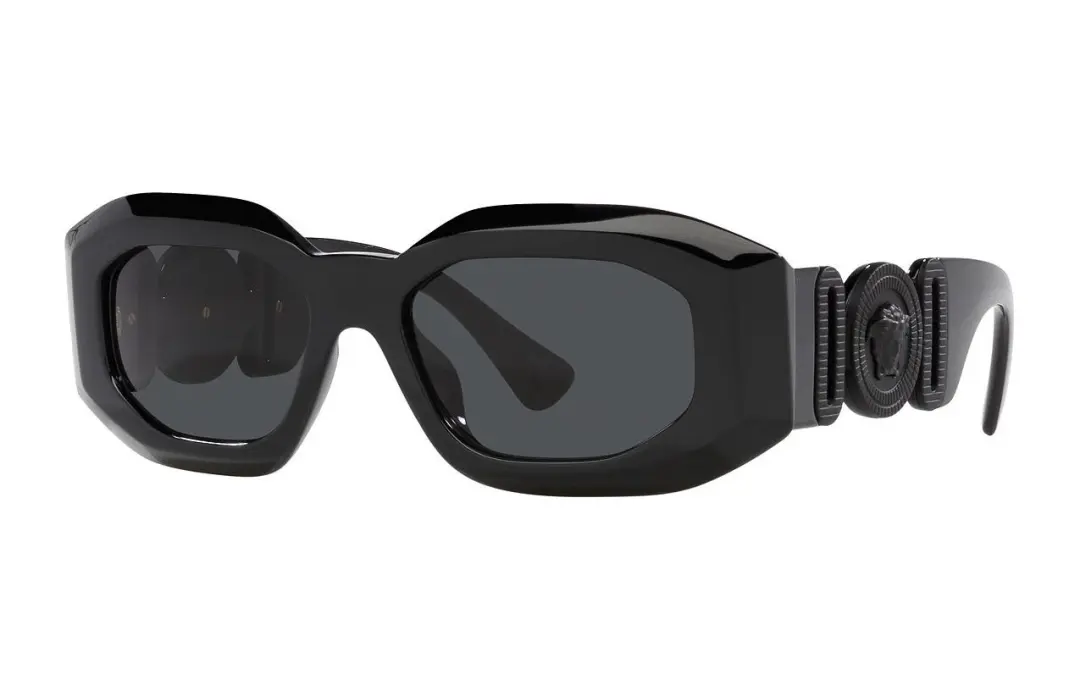 Versace geometric-frame tinted sunglasses