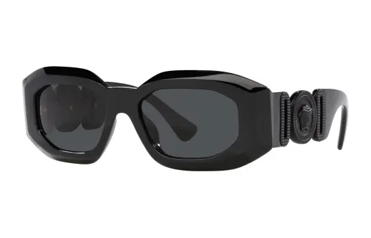 Versace geometric-frame tinted sunglasses