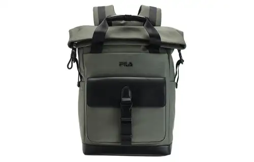 FILA Fabric Backpack Regular Men's Military Green Gray/Jet Black