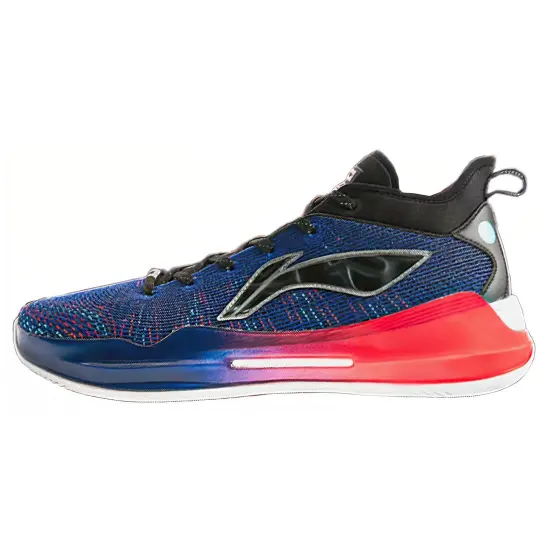 LINING YuShuai 13 Boom Basketball Shoes Men Mid-Top Black/Red Blue