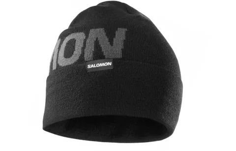 SALOMON Nylon Acrylic Polyurethane Beanies Men's Black