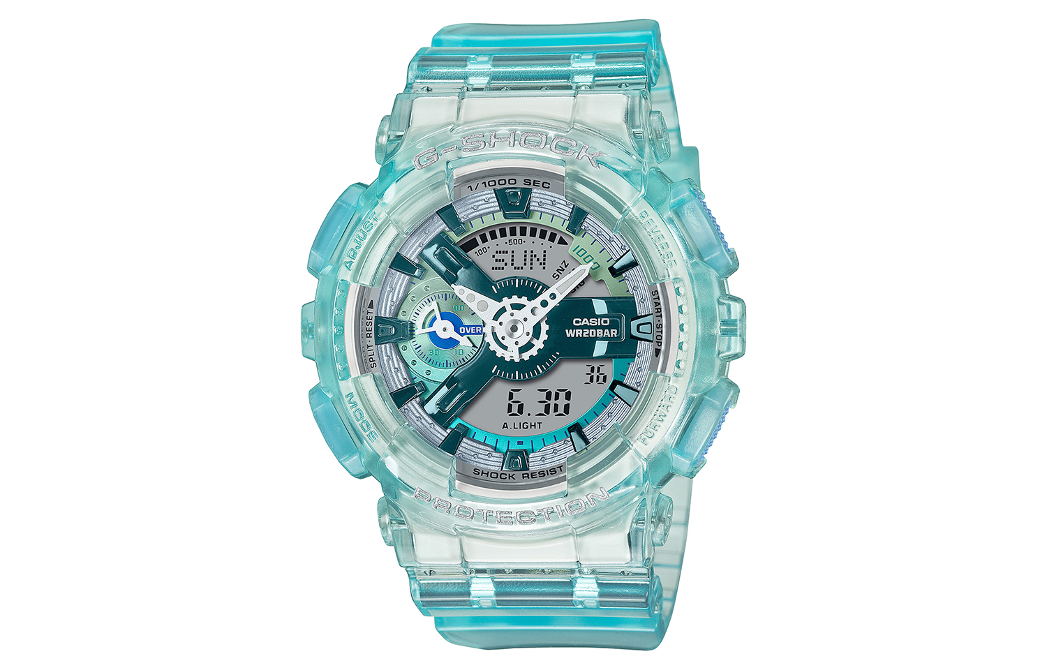 Женские часы Casio (зеленые)