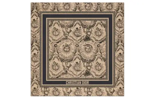 DIOR Silk Scarves Women's Brown