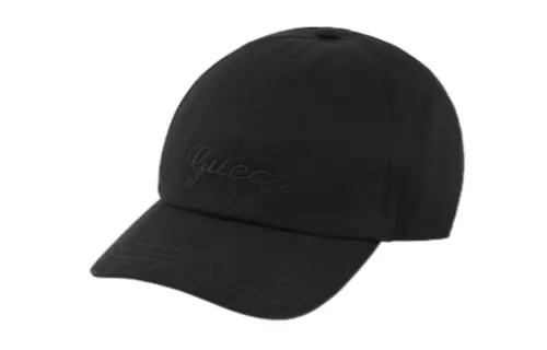 GUCCI Cotton, Polyester, Viscose Baseball Caps Men's Black