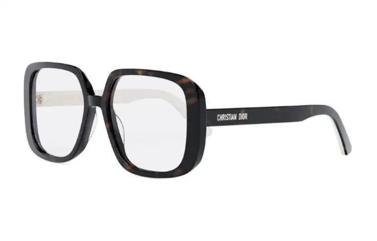 DIOR Irregular Shape Eyeglass Frames Women's Black