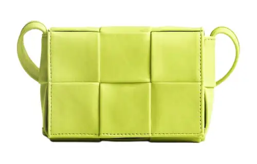 Bottega Veneta CASSETTE Cow Leather Shoulder Bag, Crossbody Bag Mini Men's Green