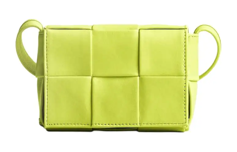 Bottega Veneta CASSETTE Cow Leather Shoulder Bag, Crossbody Bag Mini Men's Green
