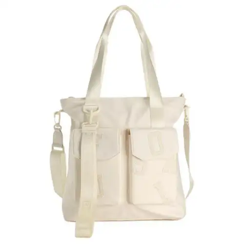 FILA FUSION Fabric Shoulder Bag, Crossbody Bag, Handbag Extra Small Unisex Ecru