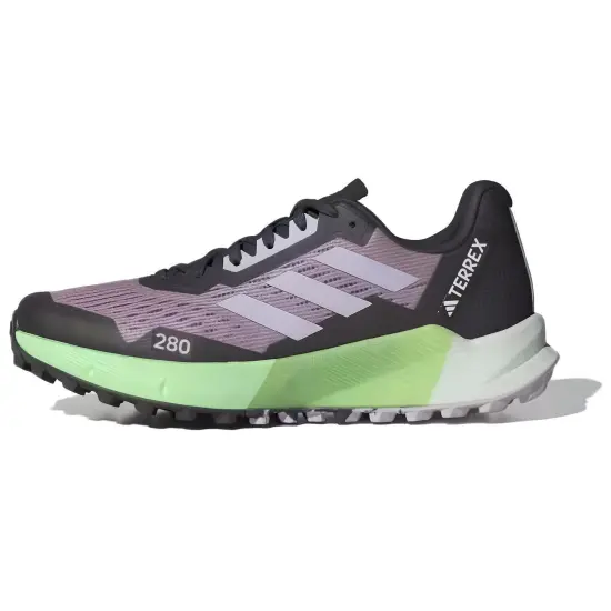 Adidas Terrex Agravic Flow 2.0 Trail Preloved Fig Silver Dawn Semi Green Spark Women's