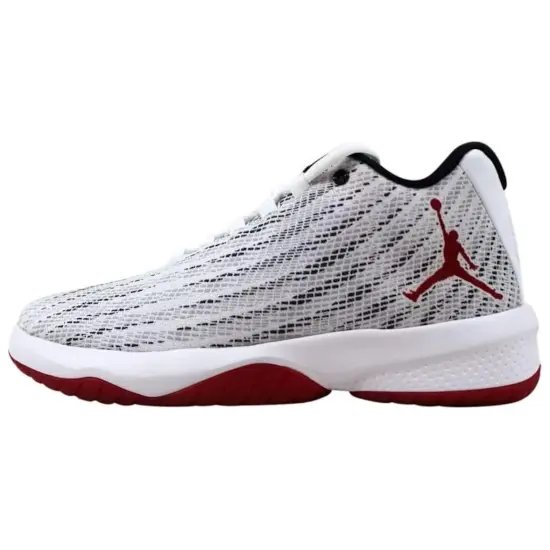 JORDAN B.Fly White/Gym Red/Black