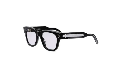 DIOR Acetate Irregular Shape Sunglasses Unisex Black