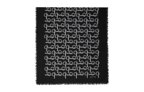 Burberry Skinny Reversible B Wool Scarf