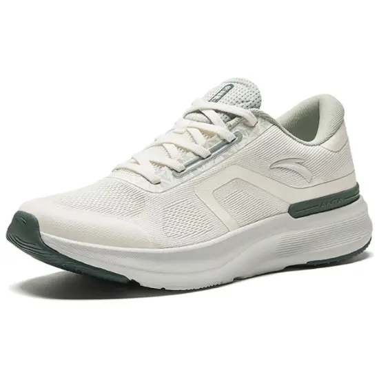 ANTA Training Shoes Men Low-Top Ivory White/Tale Green