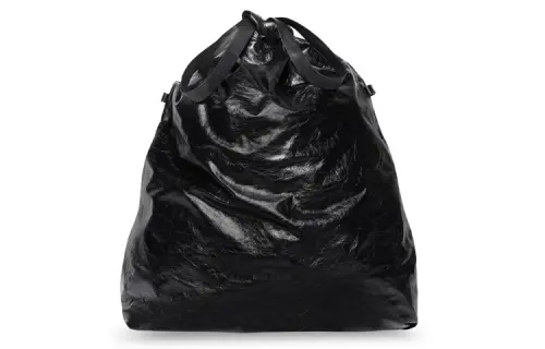 Balenciaga Trash Bag Large Pouch Black