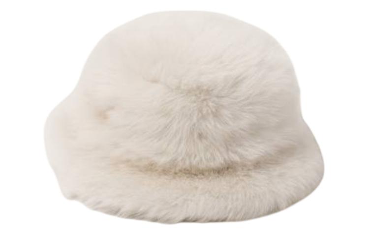 MIU MIU Shearling Beanies Women's White