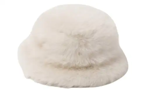 MIU MIU Shearling Beanies Women's White