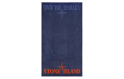 STONE ISLAND Logo embroidered Cotton Towel