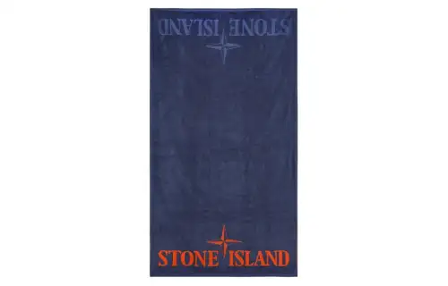 STONE ISLAND Logo embroidered Cotton Towel