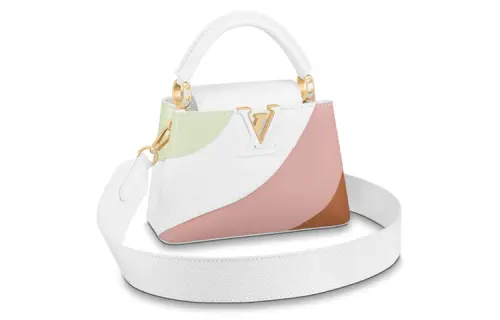 LOUIS VUITTON Cow Leather Shoulder Bag, Crossbody Bag, Handbag Mini Women's Pink & Green