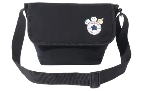 Converse Chikawa Collaboration Polyester Crossbody Bag, Shoulder Bag Unisex Black