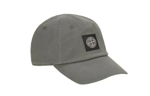 STONE ISLAND Cotton Baseball Caps Men's Gray