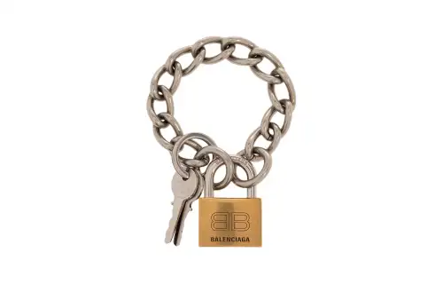 Balenciaga Lock And Key Chain Bracelet