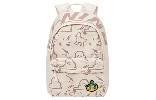 Li Ning X Disney Rex, Collaboration Sports Life Collection Polyester Backpack Regular Unisex Gravel Gray