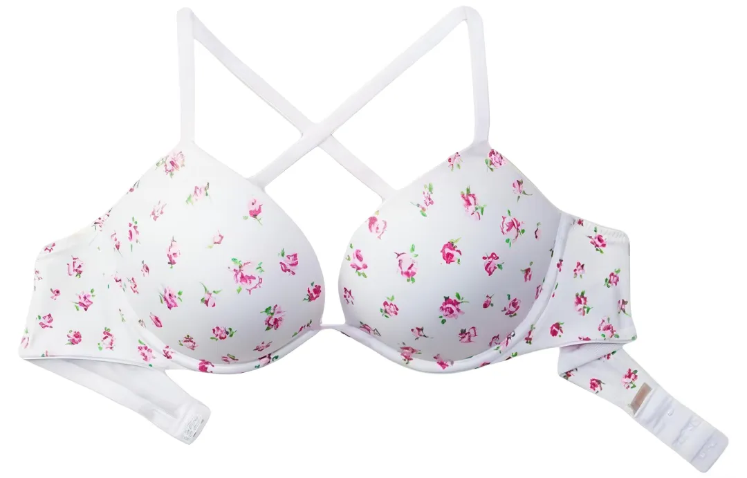 Victoria's Secret PINK Girlish Bra Women's White Floral Print