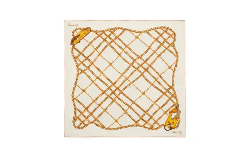 Burberry Chain Check print Silk Scarf