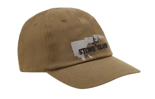 STONE ISLAND Cotton Baseball Caps Men's Brown