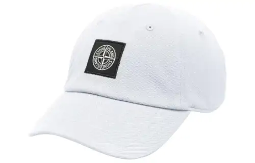 STONE ISLAND Cotton Baseball Caps Men's Gray