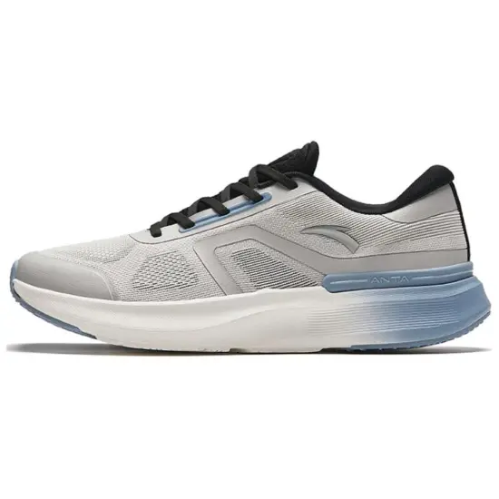 ANTA Training Shoes Men Low-Top Beige Pink Gray/Basic Black