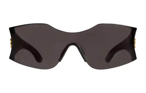 Balenciaga Injection Molded Polyamide Nylon Irregular Shape Sunglasses Men's Black
