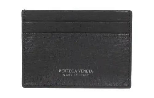Bottega Veneta Grain Calfskin Card Holder Men's Black