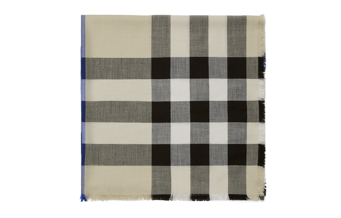 Burberry House Check Frayed-Edge Scarf