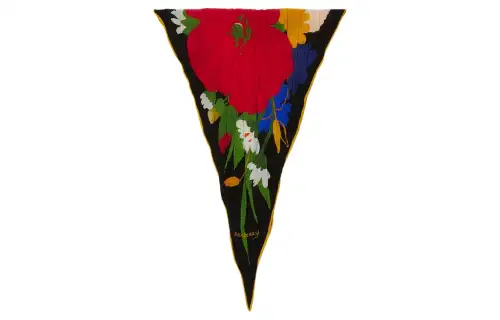 Burberry Daisy Garden-print Silk Scarf