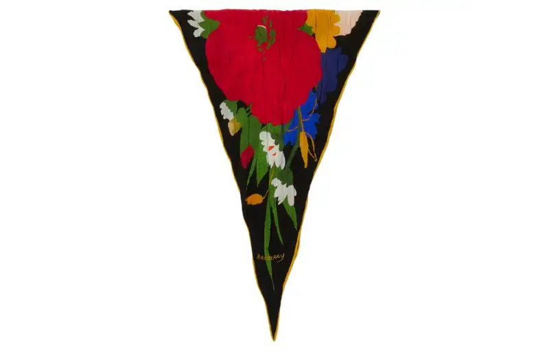 Burberry Daisy Garden-print Silk Scarf