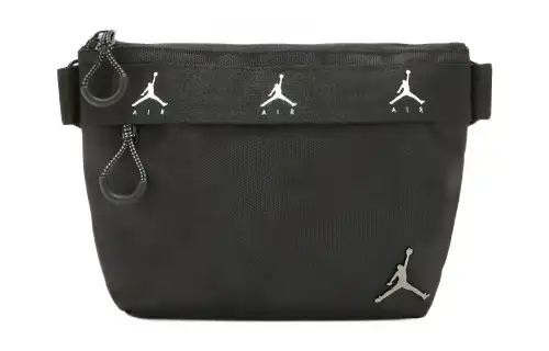 Jordan Polyester Crossbody Bag, Shoulder Bag Unisex Black