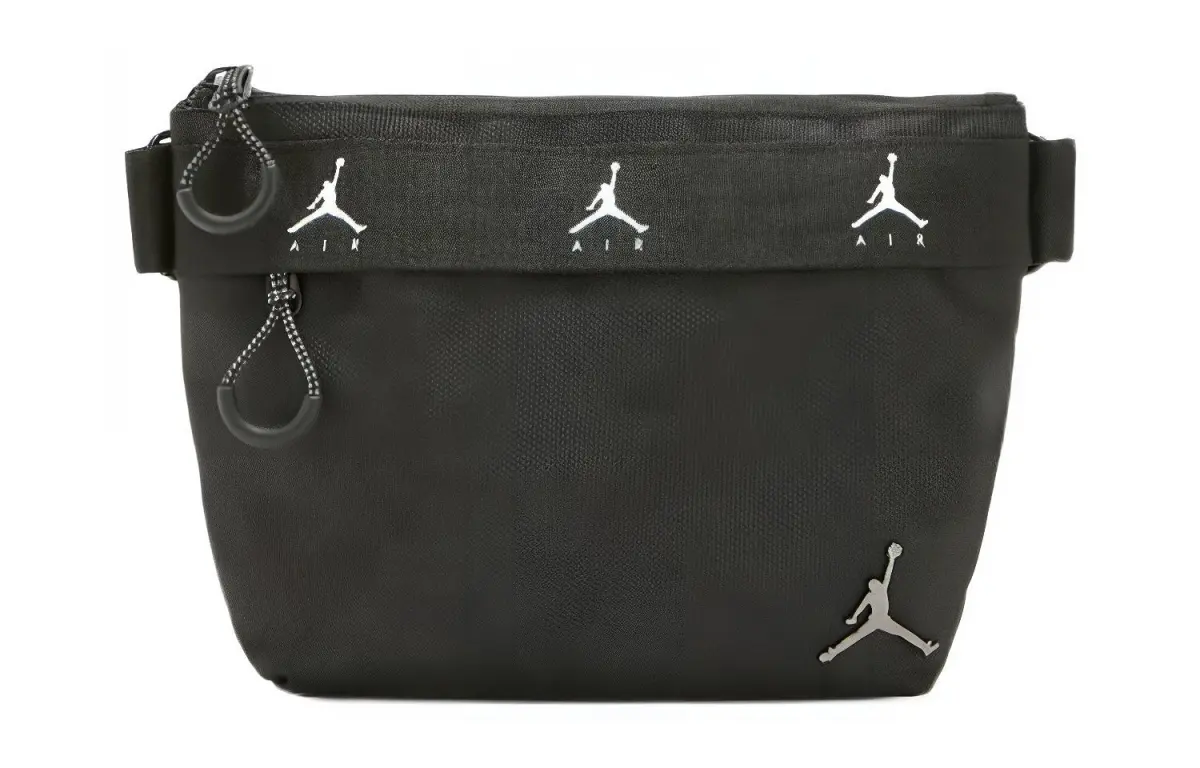 Jordan Polyester Crossbody Bag Shoulder Bags Regular Unisex Black