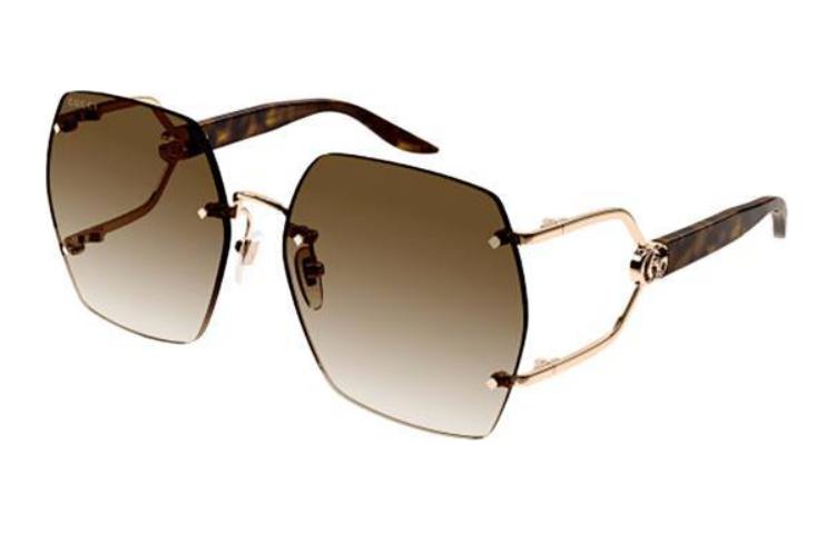 GUCCI Eyewear Geometric Frame Sunglasses
