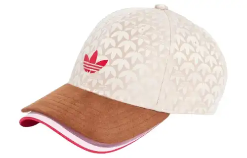 Adidas Originals Recycled Polyester Jacquard Baseball Caps Unisex Ivory Color