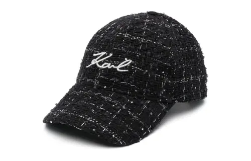 KARL LAGERFELD / Karl Lagerfeld Jeans K/Signature Bouclé Baseball Cap