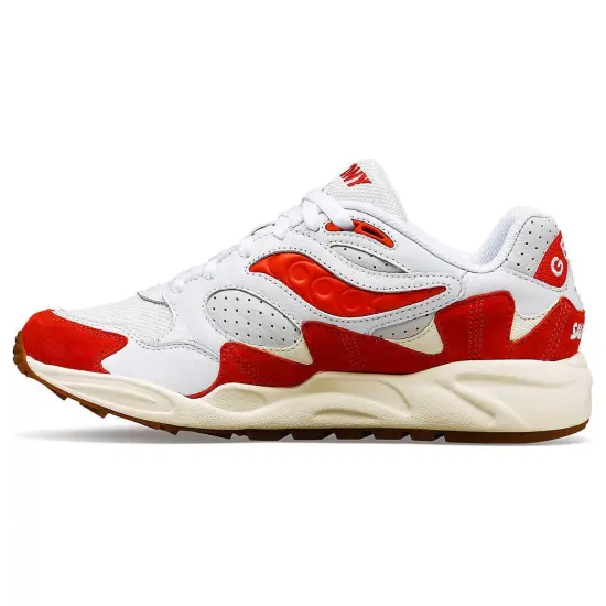 Saucony Grid Shadow 2 Ivy Prep White Red