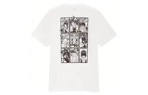 UNIQLO T Shirts Unisex White Crew Neck Moderate Straight Fit
